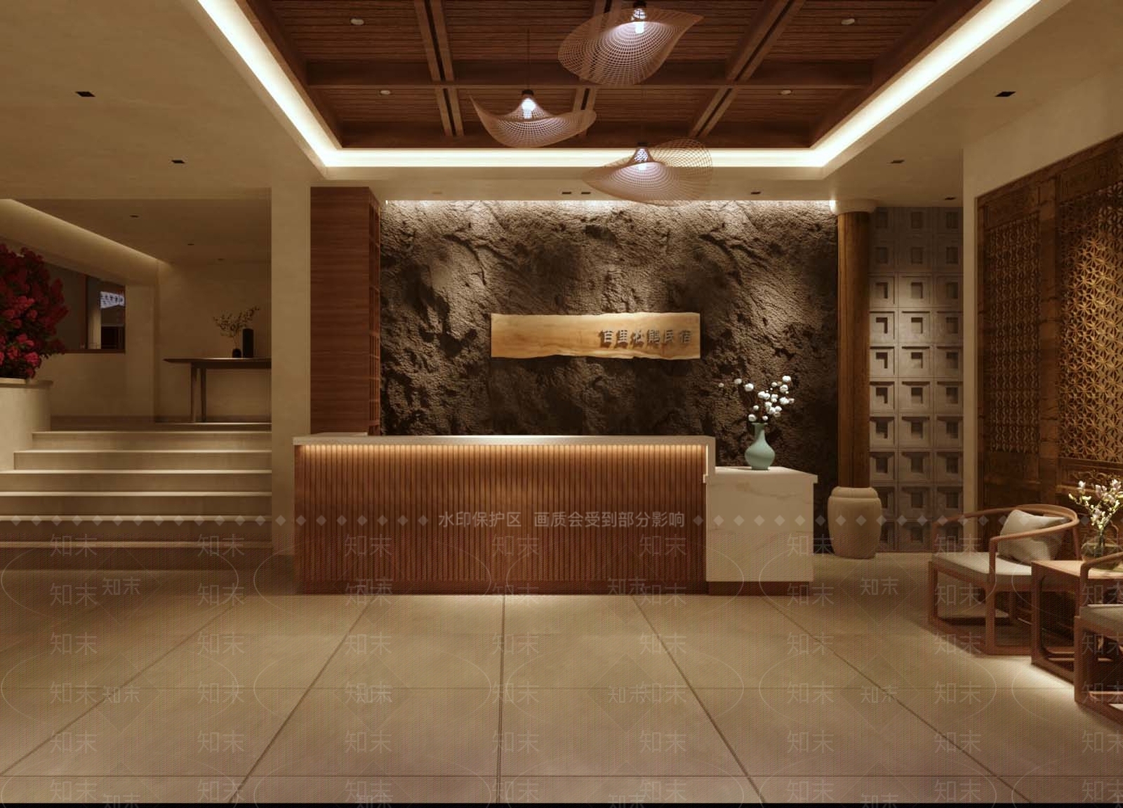 禅意侘寂民宿3D模型下载【ID:1200318680】