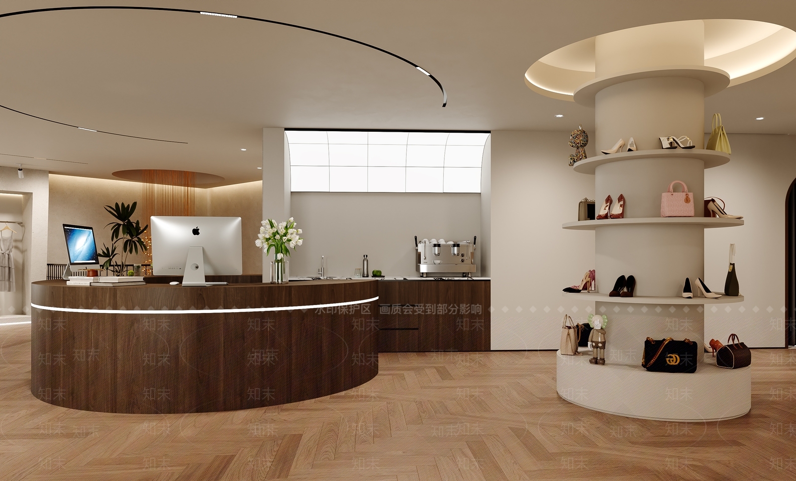 现代服装店3D模型下载【ID:1200329942】