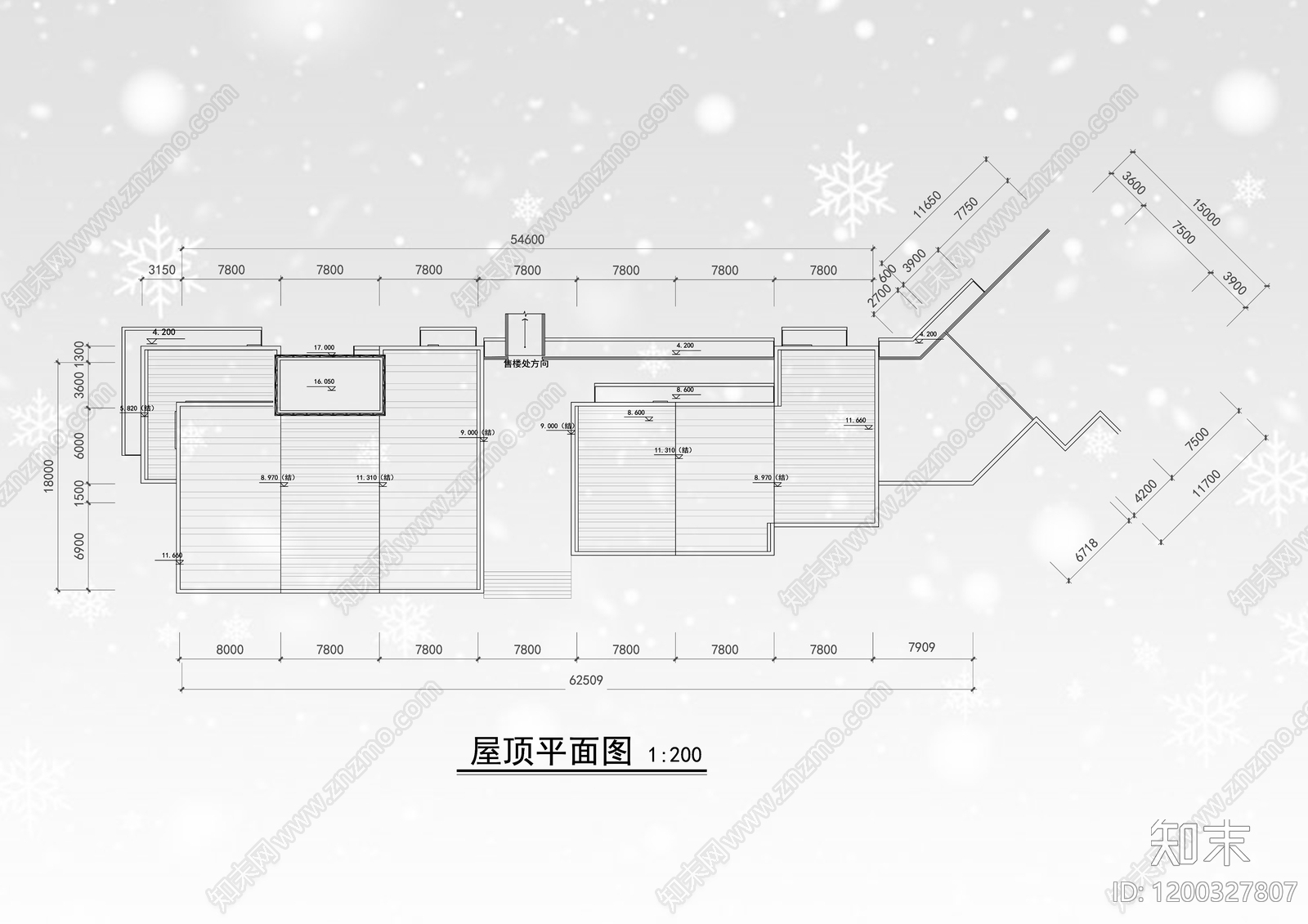 现代商业街cad施工图下载【ID:1200327807】