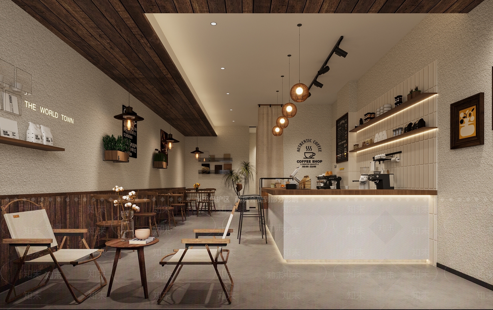 侘寂咖啡厅3D模型下载【ID:1200328706】