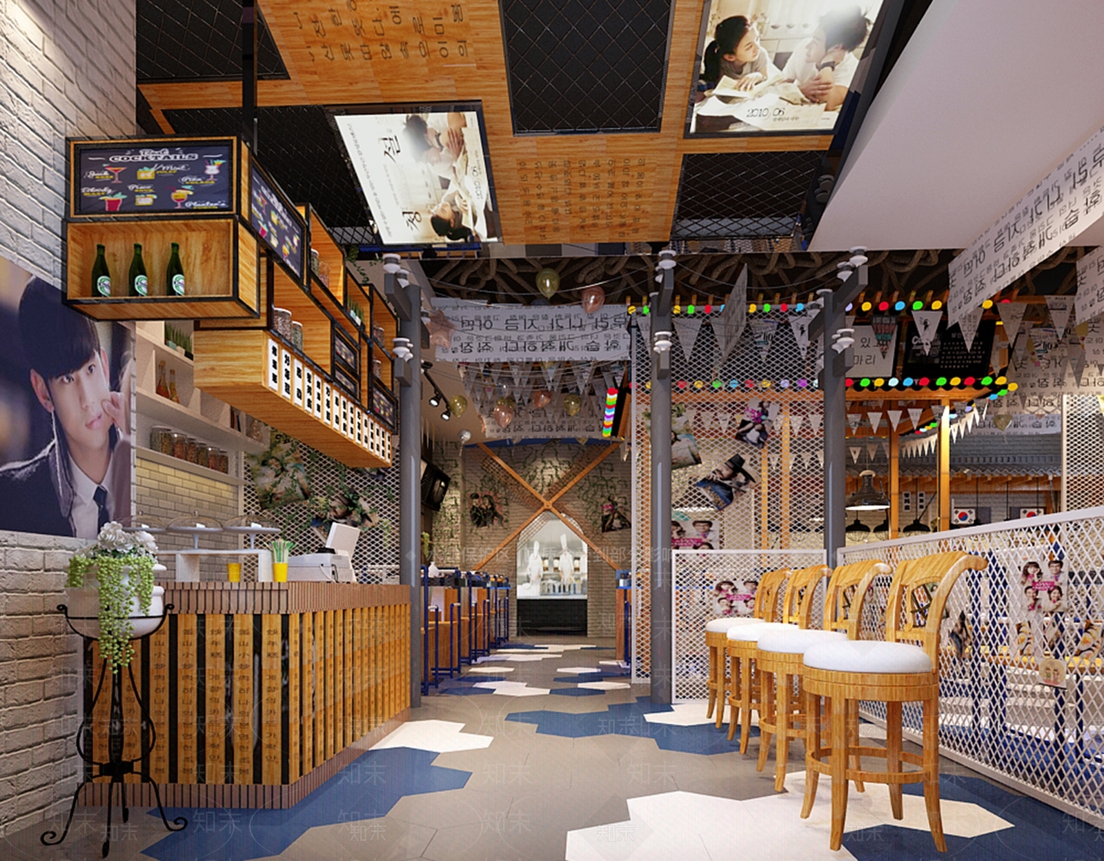 日式西餐厅3D模型下载【ID:1200329383】