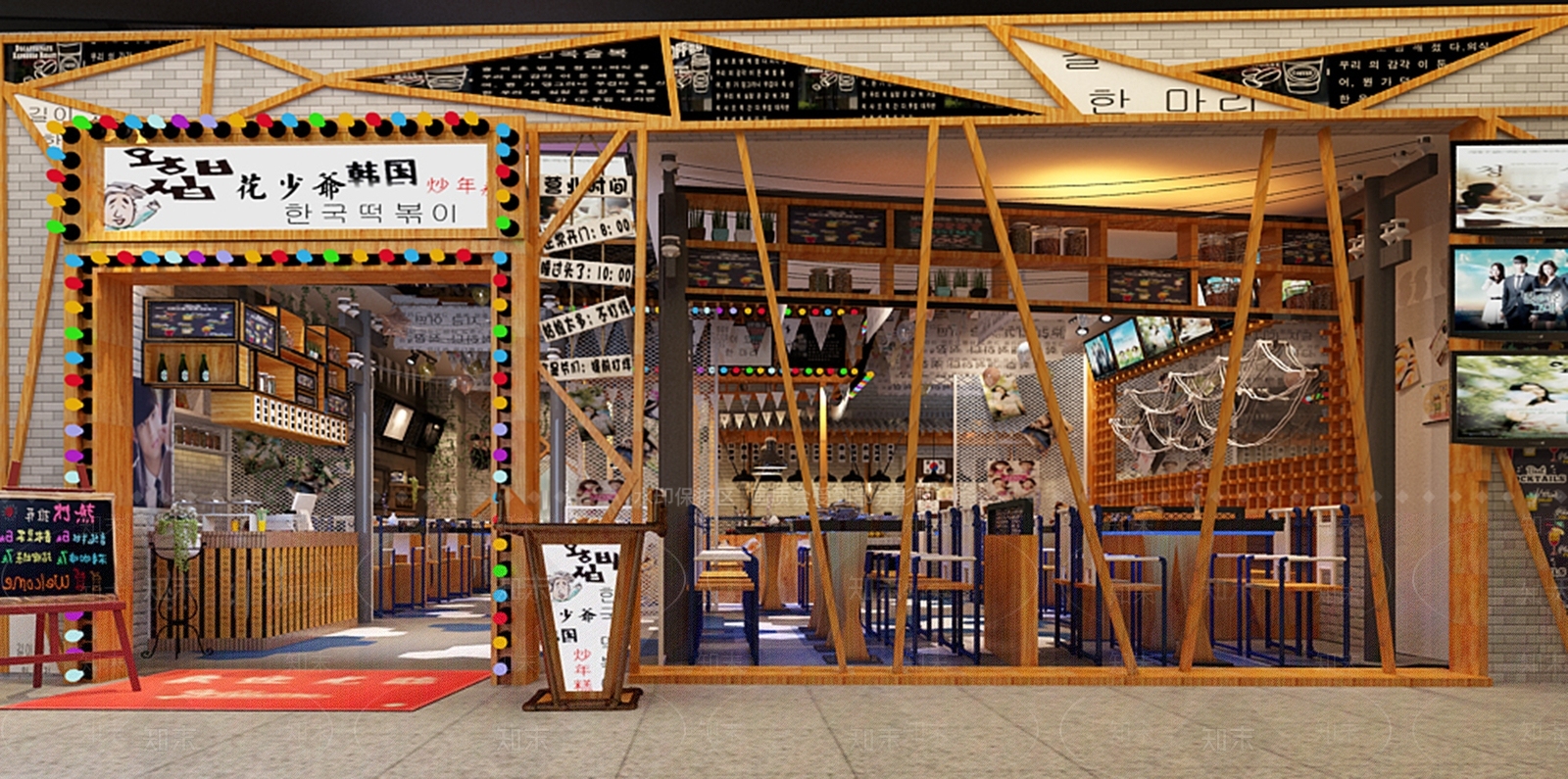 日式西餐厅3D模型下载【ID:1200329383】