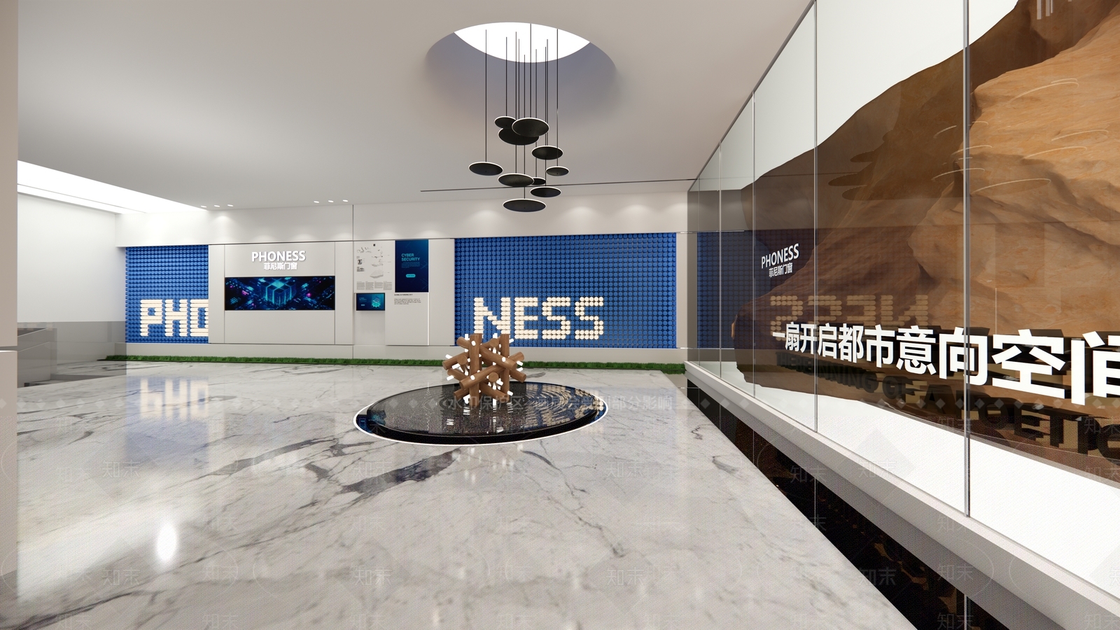 现代门窗展厅SU模型下载【ID:1200329529】