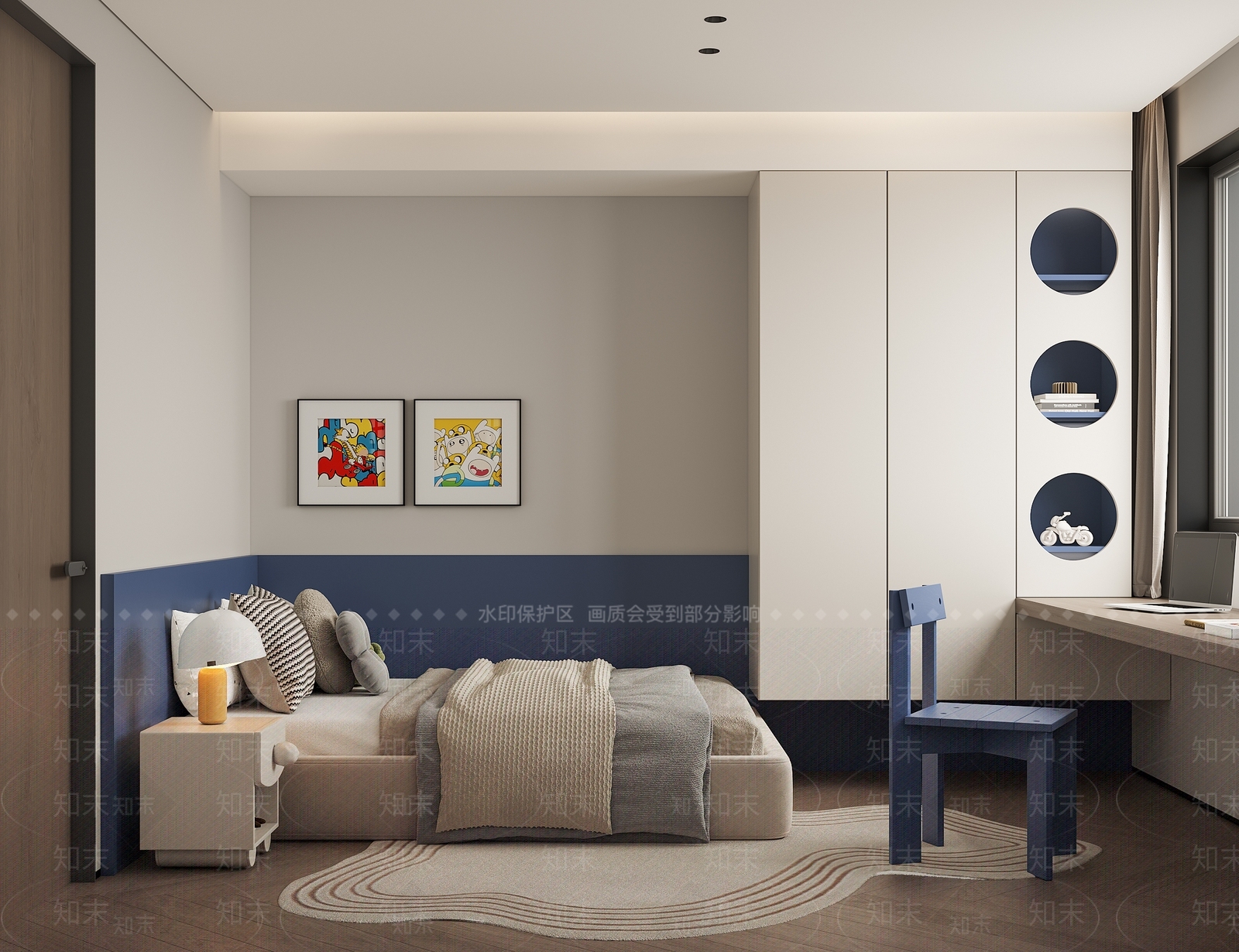 现代家居卧室3D模型下载【ID:1200332215】