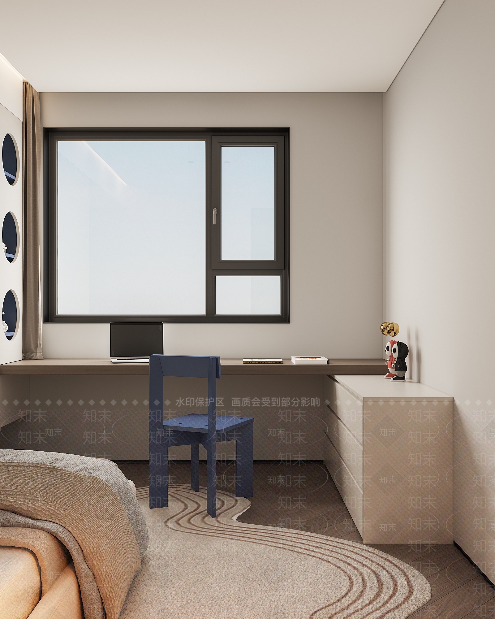 现代家居卧室3D模型下载【ID:1200332376】