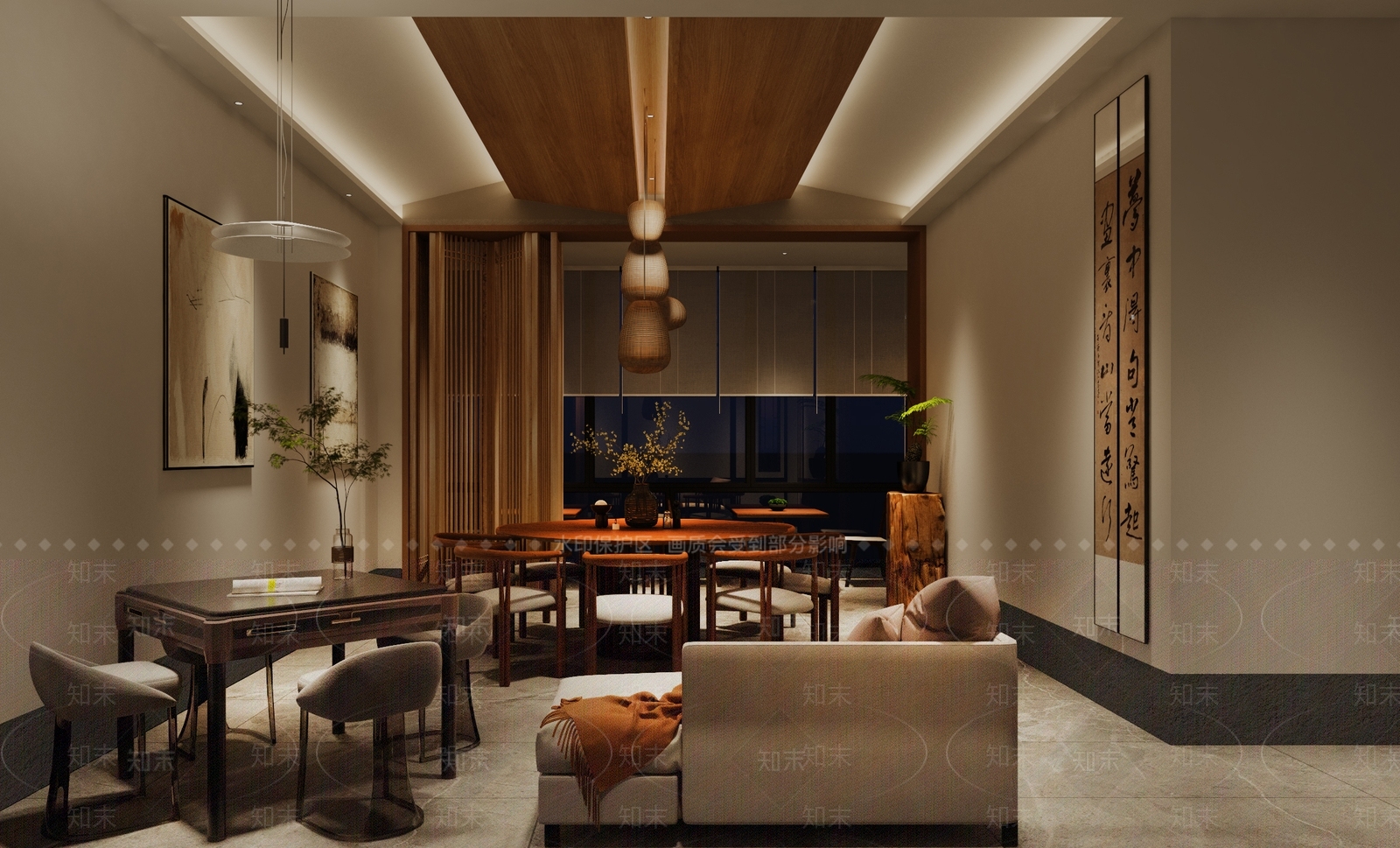 原木禅意民宿3D模型下载【ID:1200332528】