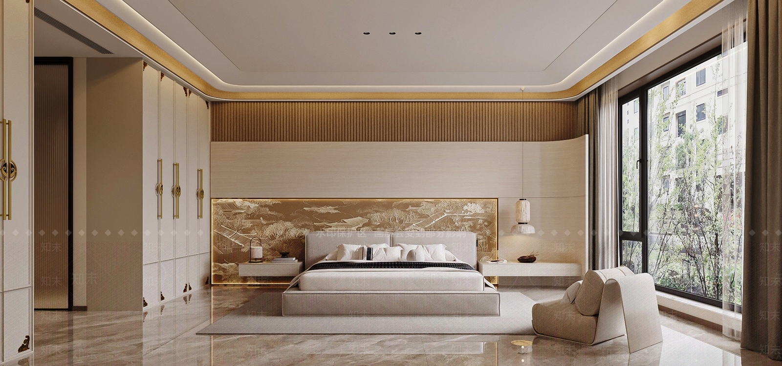 现代衣帽间3D模型下载【ID:1215179599】