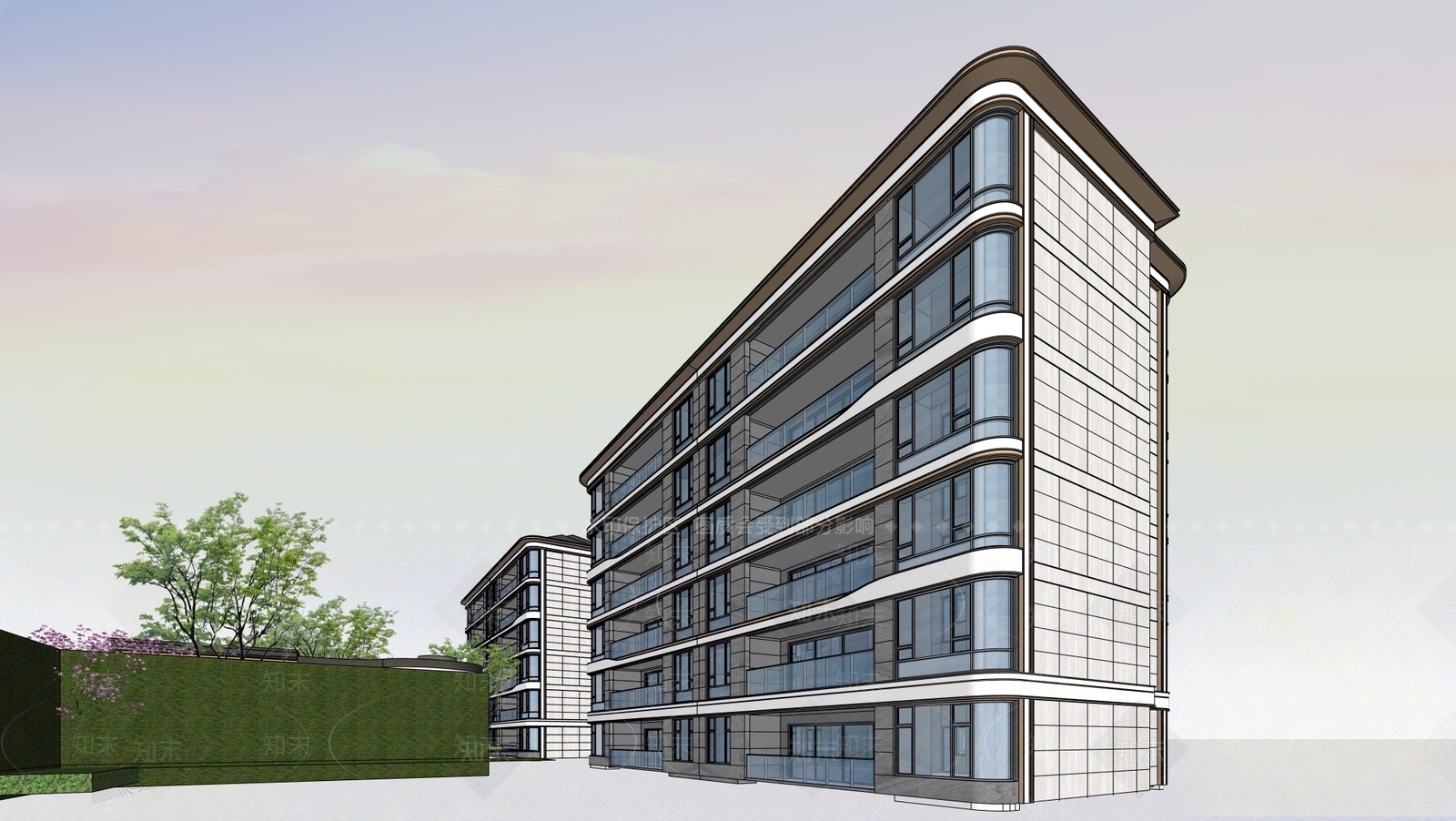 现代门卫室SU模型下载【ID:1200338679】