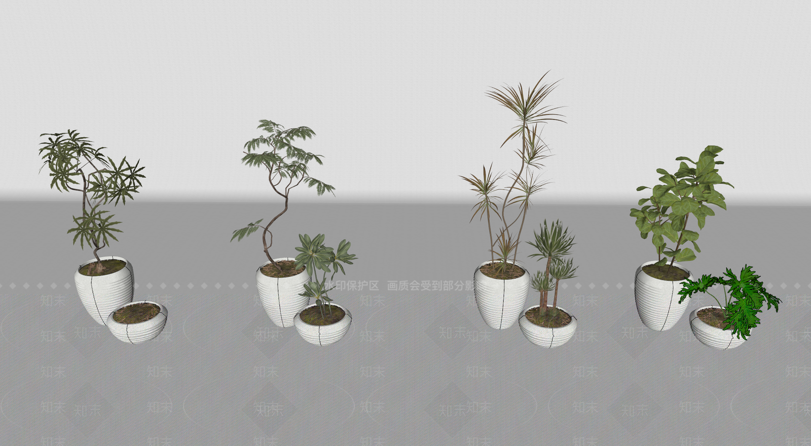 盆栽SU模型下载【ID:1200341077】