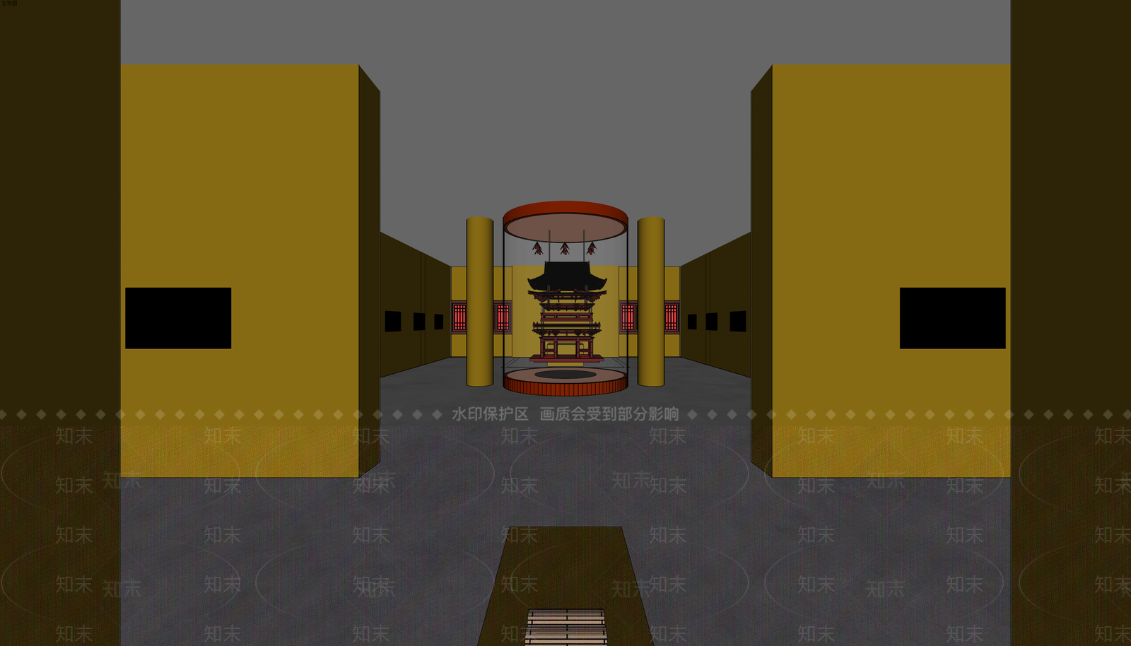 新中式现代其他文化空间SU模型下载【ID:1200342372】