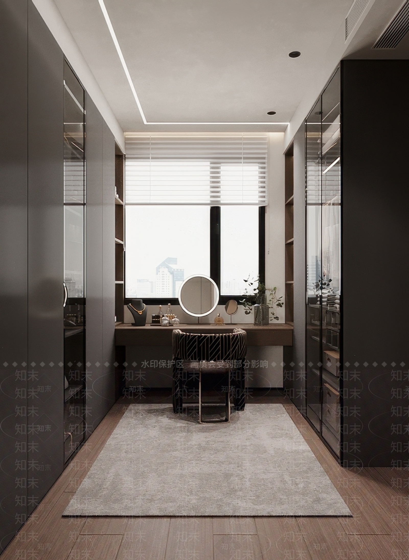 现代意式衣帽间3D模型下载【ID:1200343077】