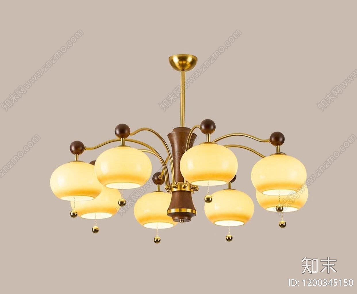 法式中古吊灯SU模型下载【ID:1200345150】