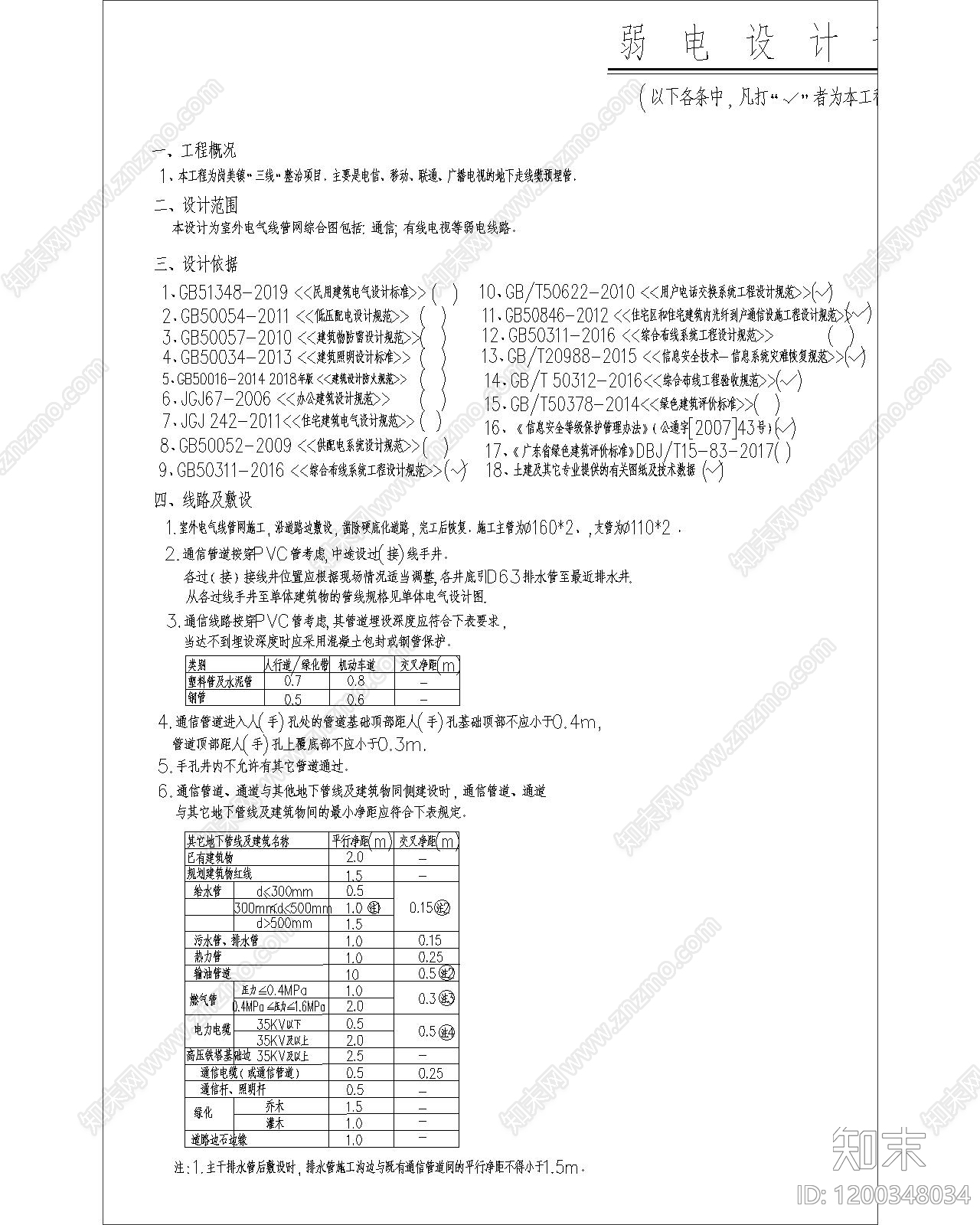 现代设计说明cad施工图下载【ID:1200348034】
