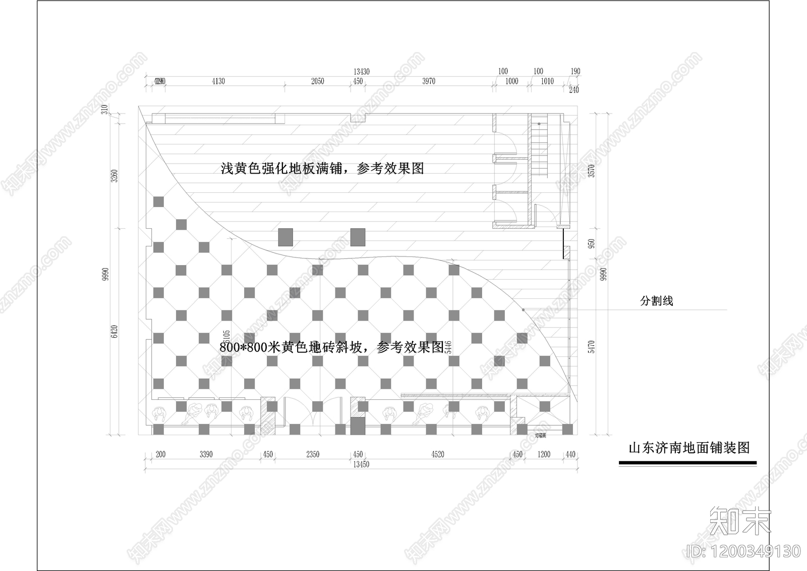 现代极简服装店cad施工图下载【ID:1200349130】