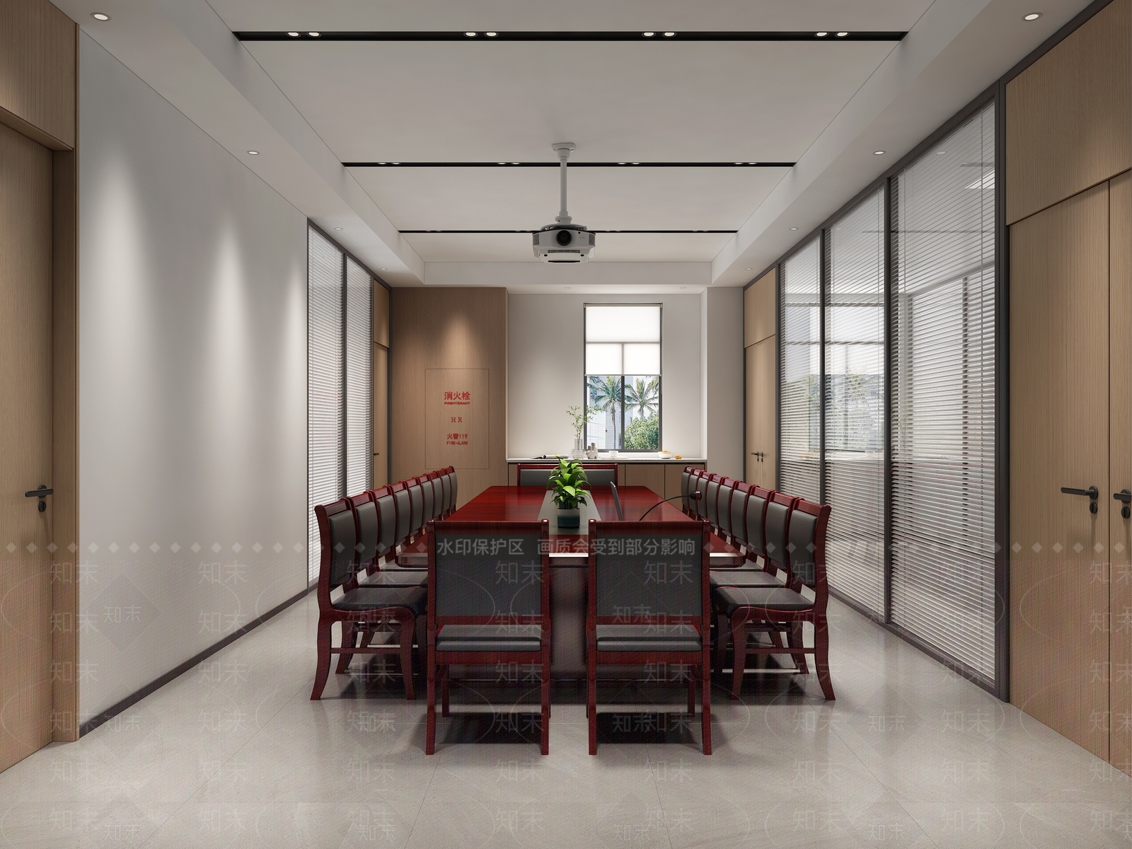 现代会议室3D模型下载【ID:1200357619】