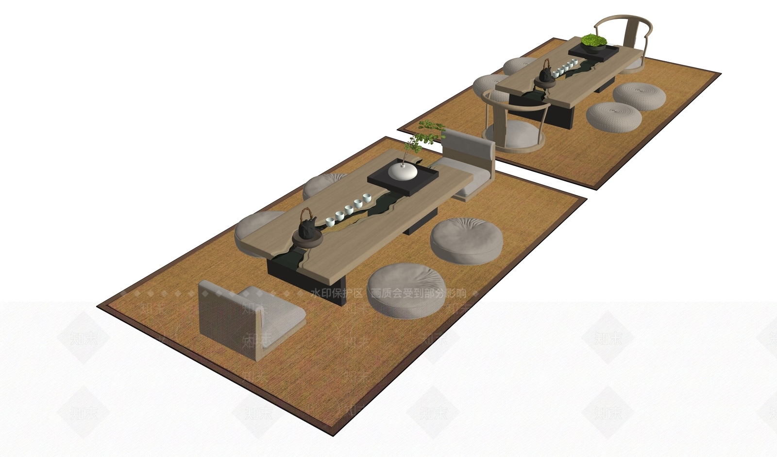 新中式圣诞树SU模型下载【ID:1200359062】