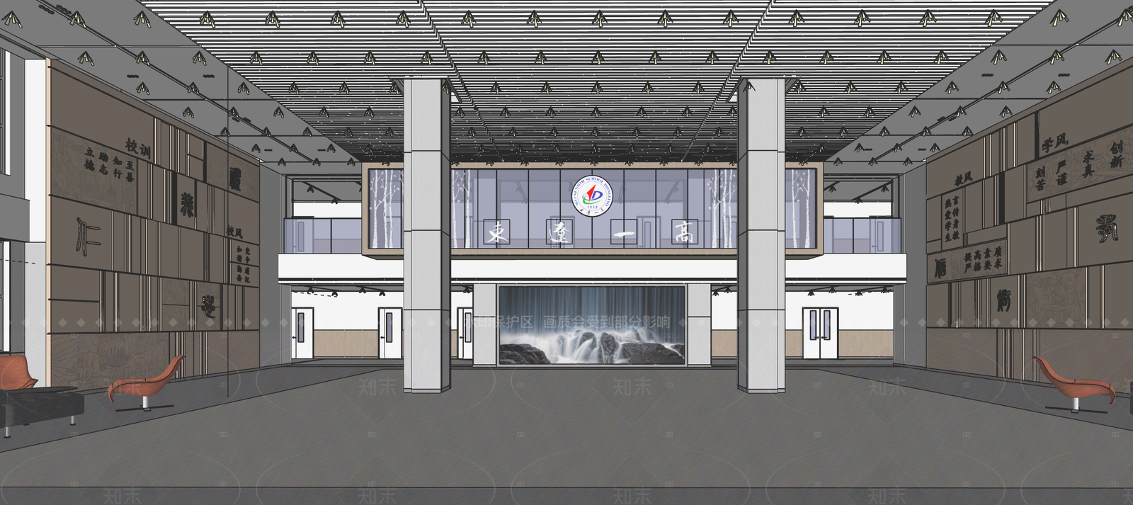 现代其他学校空间SU模型下载【ID:1216028339】
