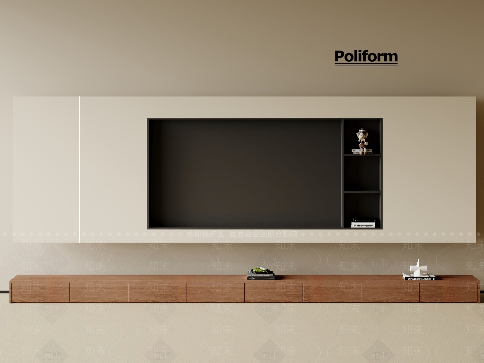 现代中古背景墙SU模型下载【ID:1200365829】