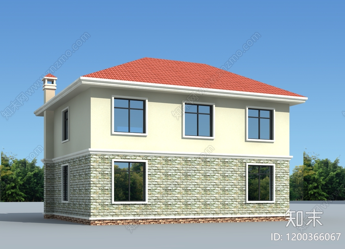 欧式简欧别墅建筑cad施工图下载【ID:1200366067】