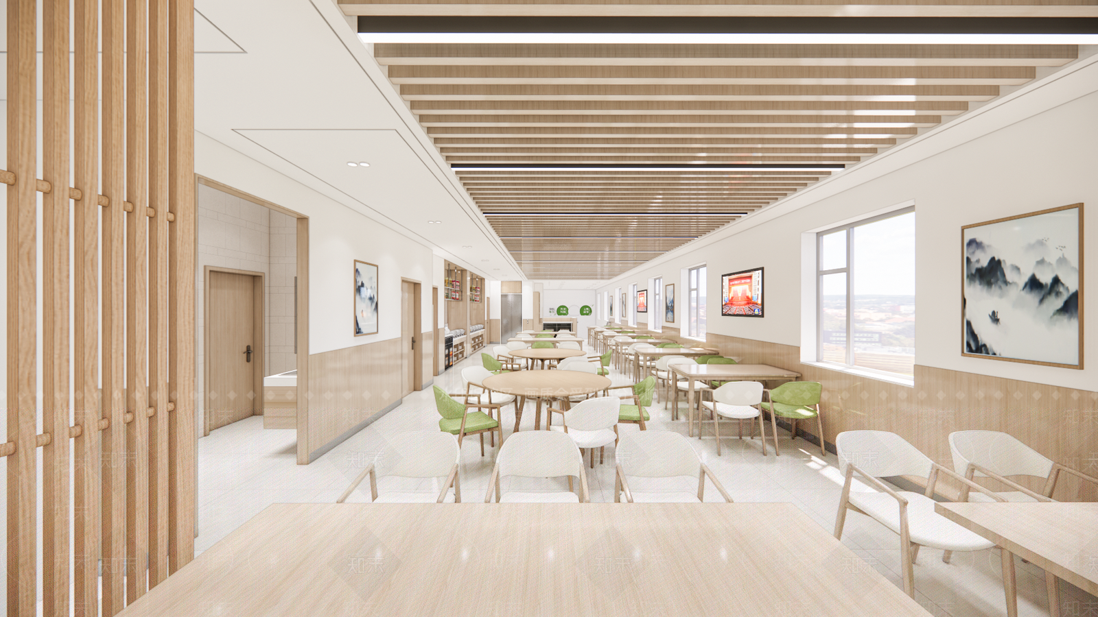 现代快餐店SU模型下载【ID:1200367221】