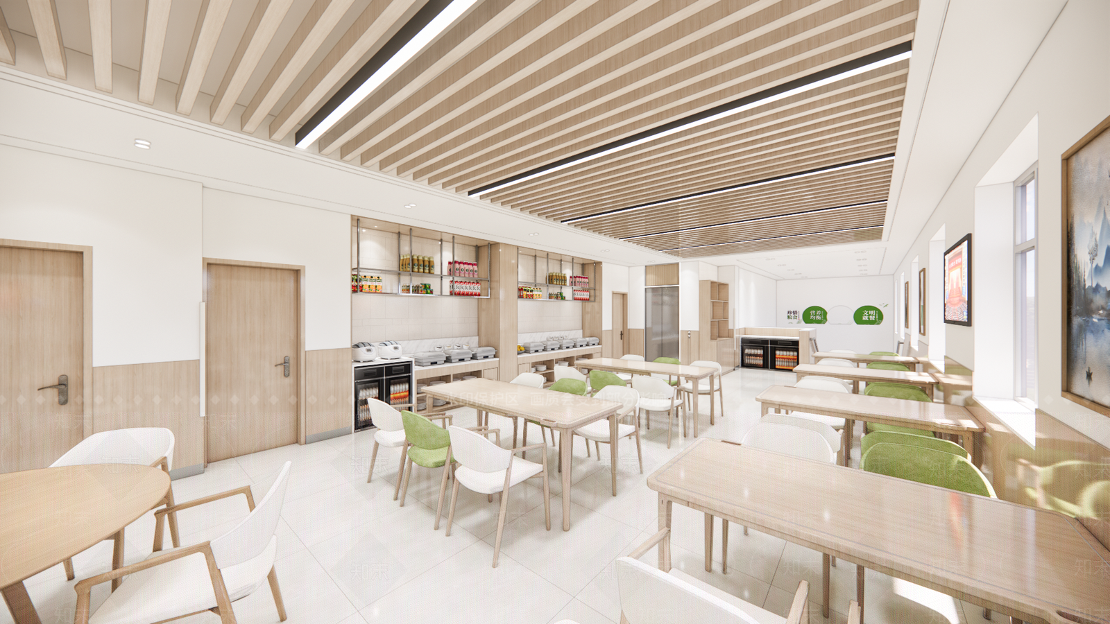 现代快餐店SU模型下载【ID:1200367221】