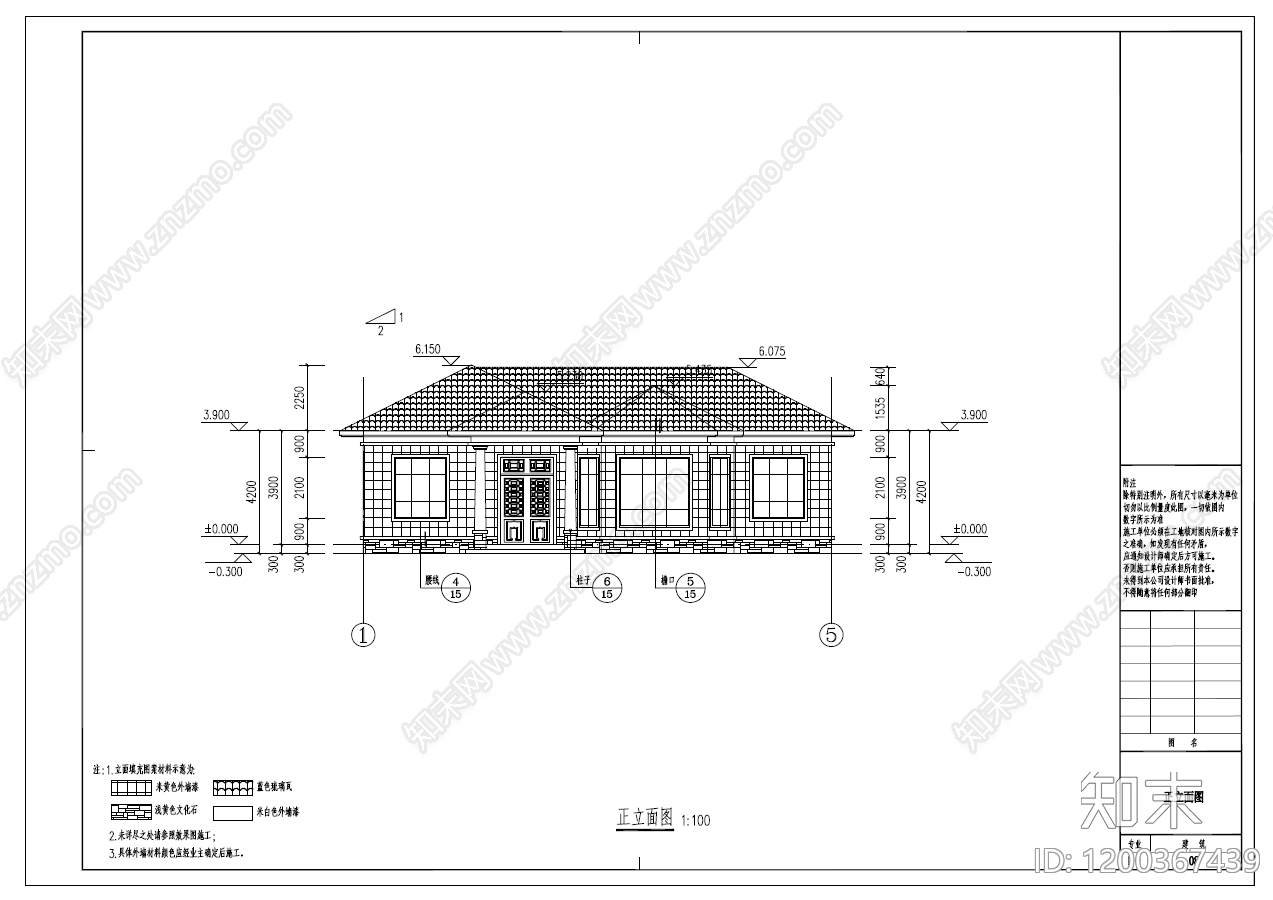简欧欧式别墅建筑cad施工图下载【ID:1200367439】