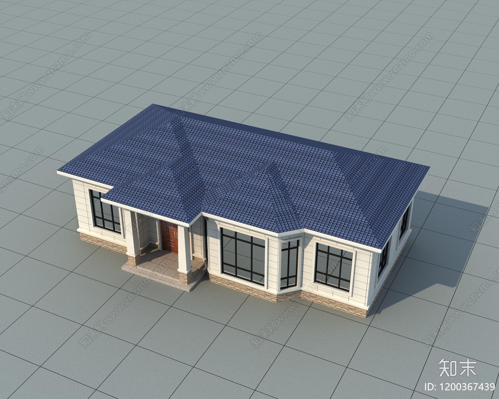 简欧欧式别墅建筑cad施工图下载【ID:1200367439】