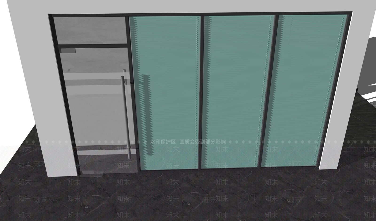 现代草坪灯SU模型下载【ID:1200367583】