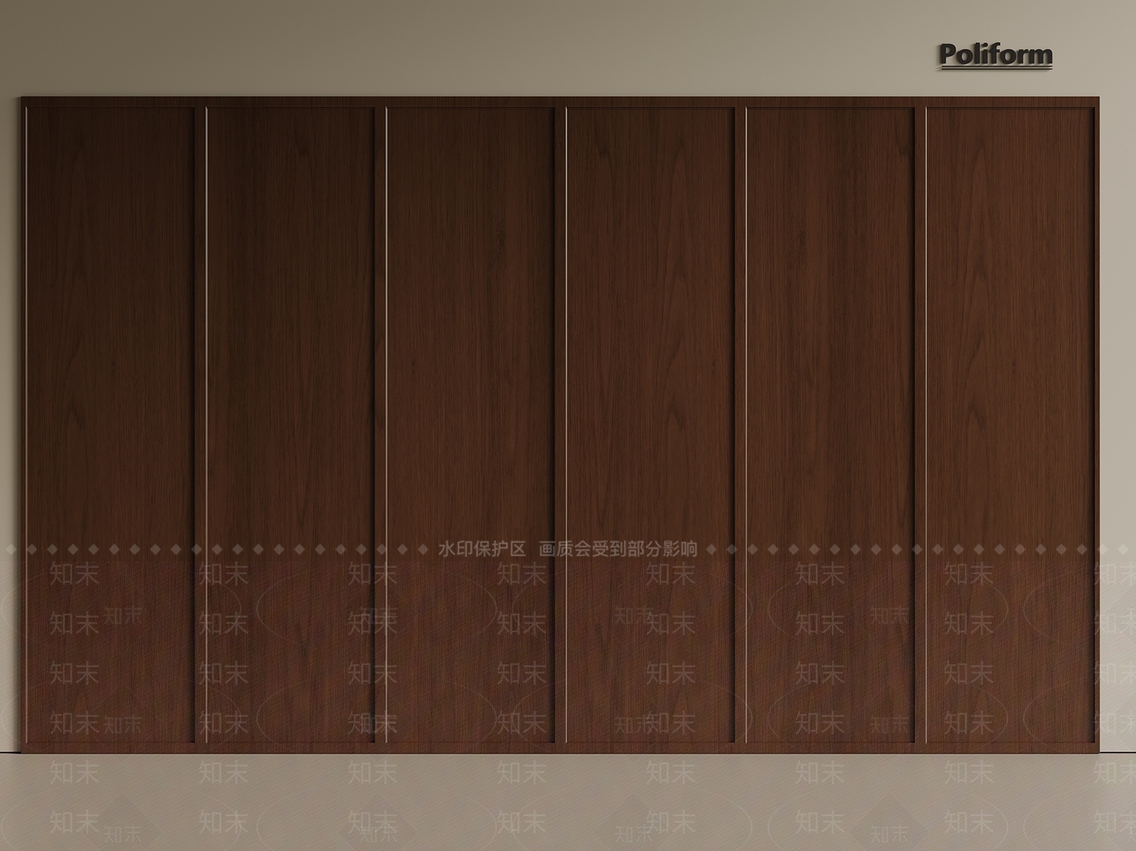 新中式中古木饰面3D模型下载【ID:1200367813】