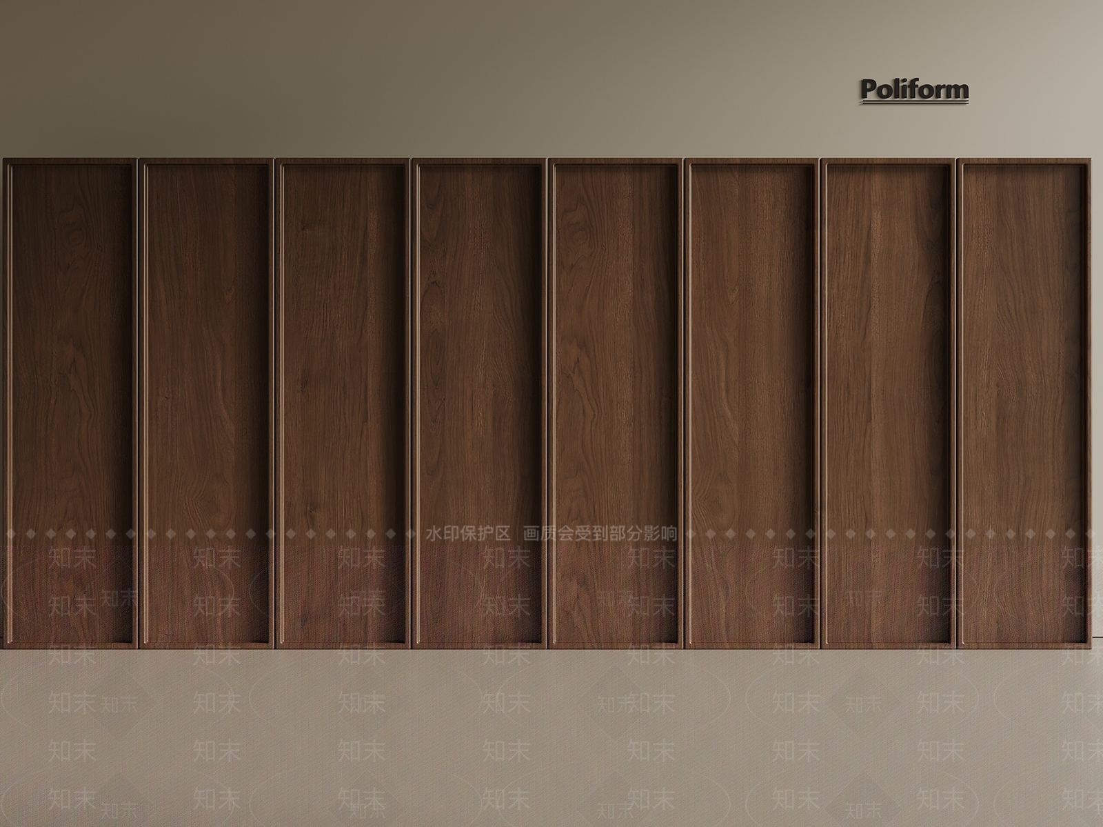 中式中古木饰面3D模型下载【ID:1200367920】