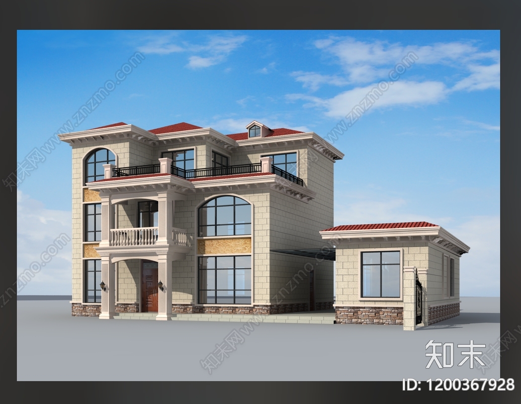 欧式简欧别墅建筑cad施工图下载【ID:1200367928】