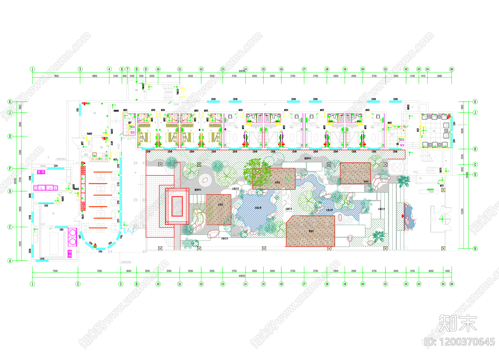 中式其他景观cad施工图下载【ID:1200370645】