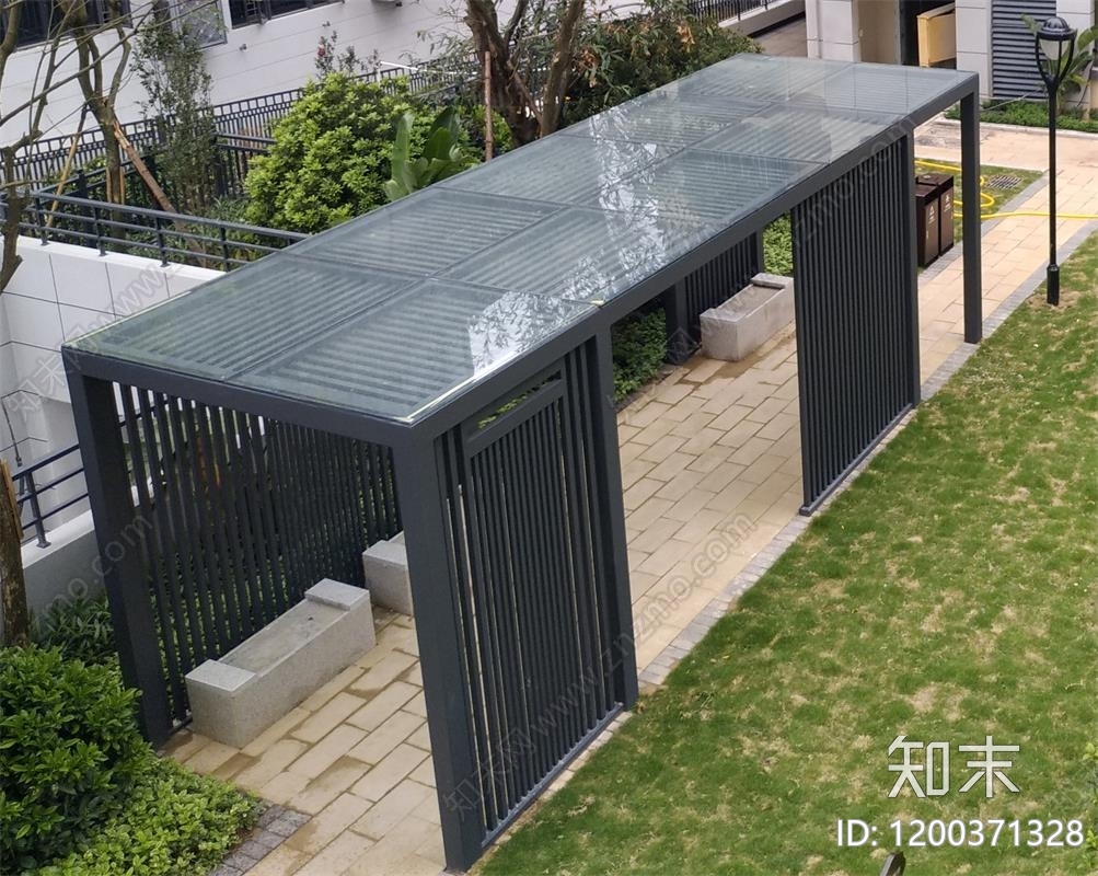 现代简约亭子施工图下载【ID:1200371328】