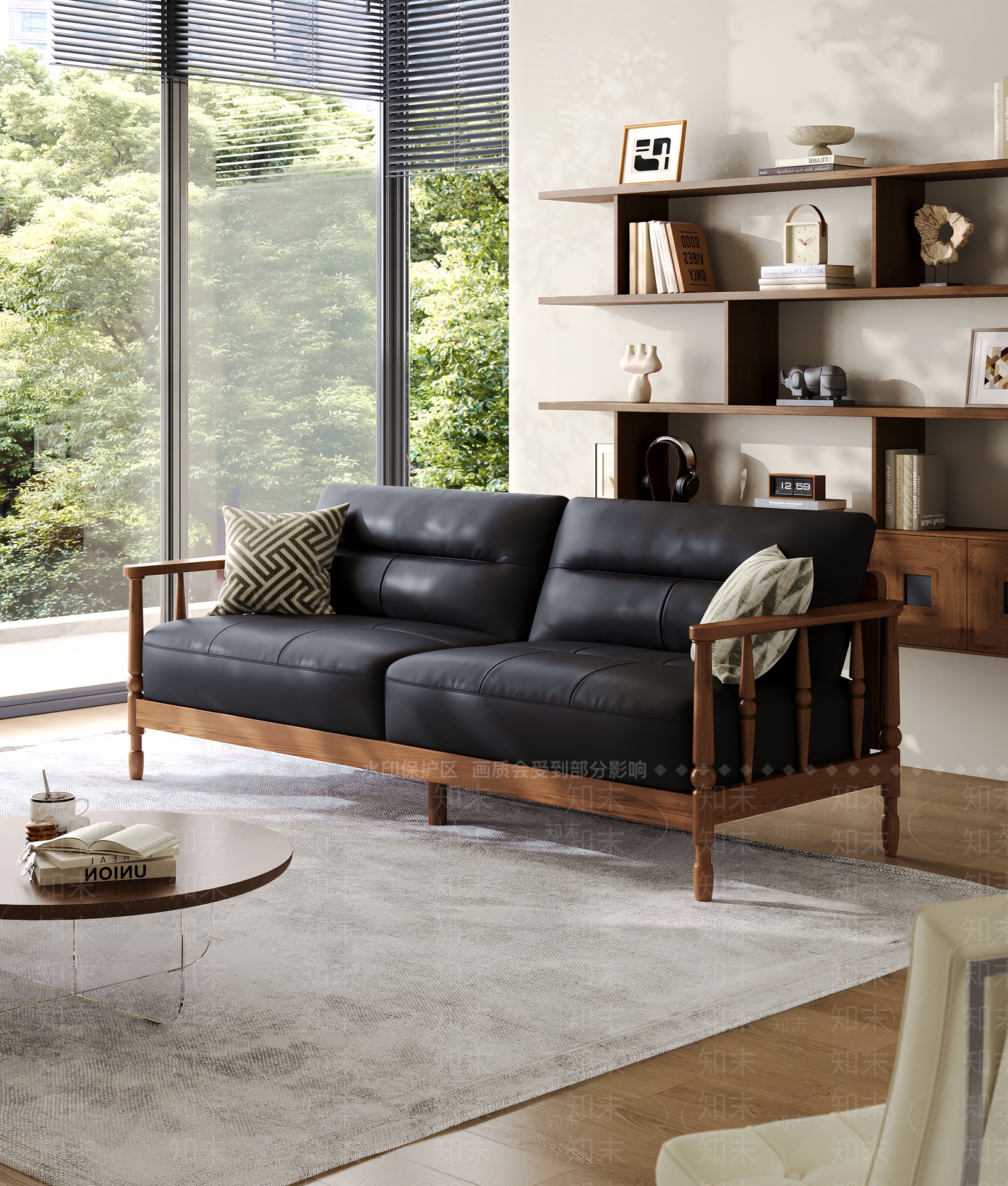 中古侘寂双人沙发3D模型下载【ID:1200371827】