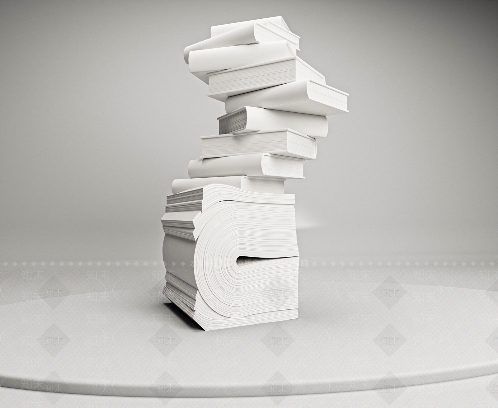 书籍3D模型下载【ID:1200371948】