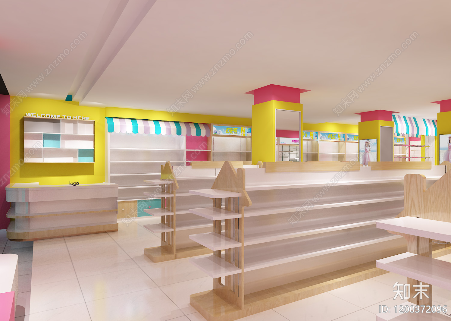 现代便利店施工图下载【ID:1200372096】