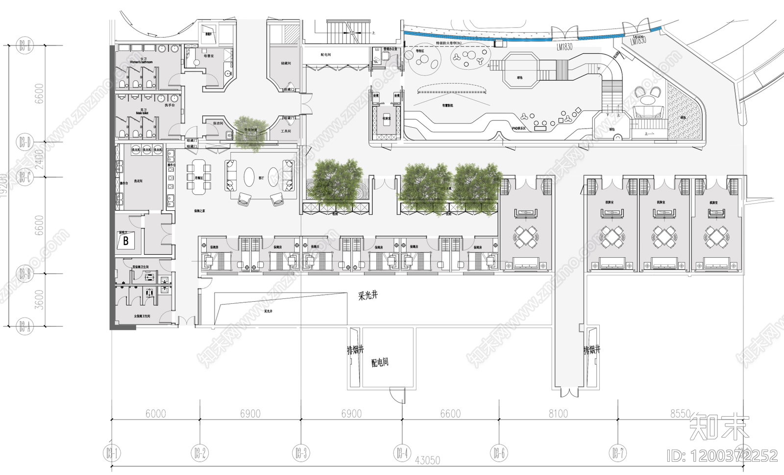 现代便利店施工图下载【ID:1200372252】