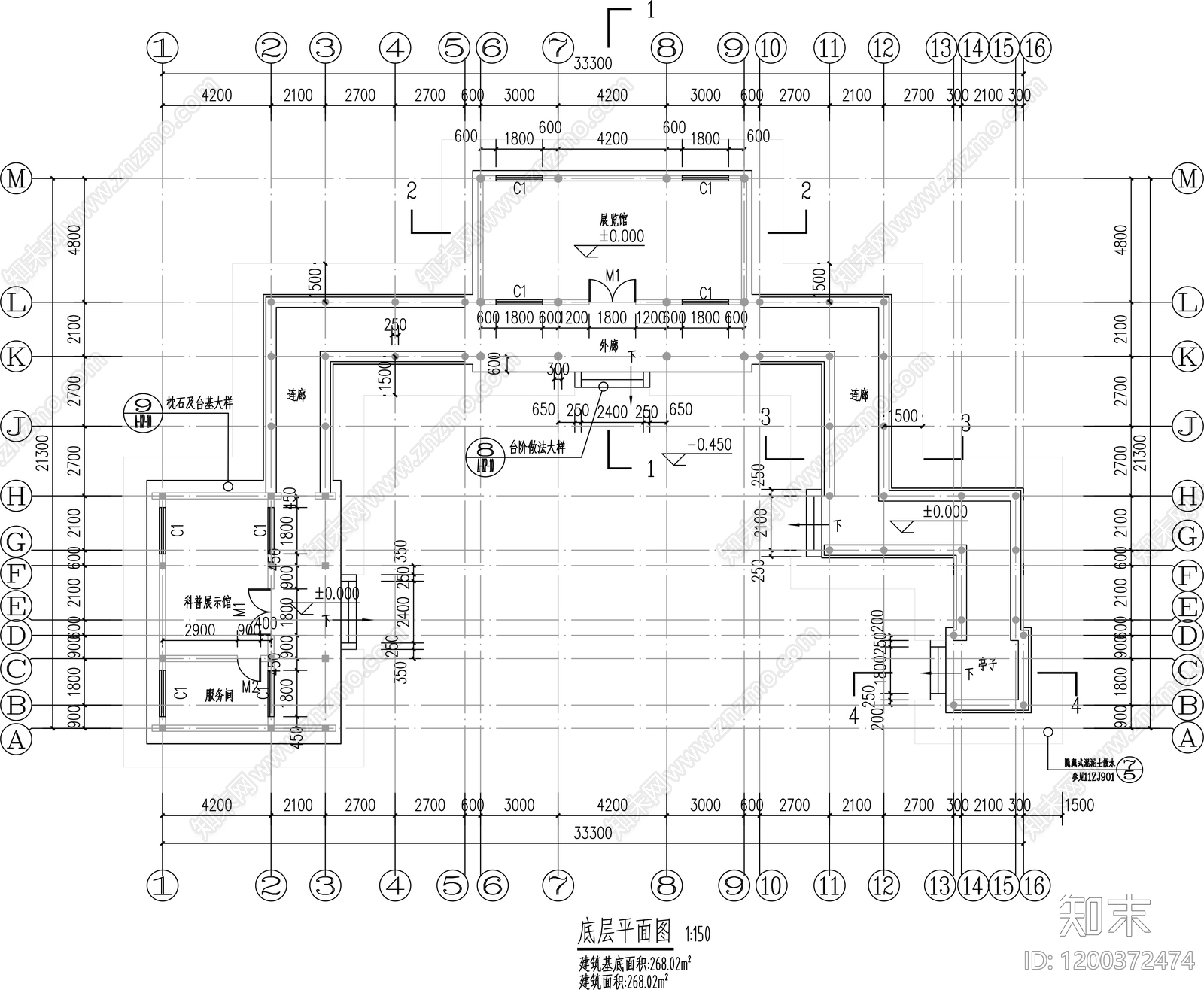其他古建筑cad施工图下载【ID:1200372474】