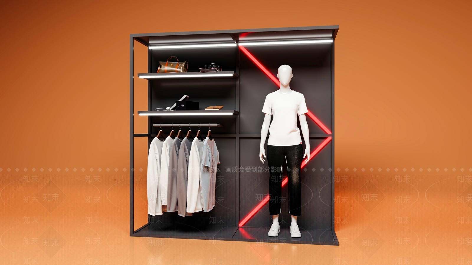 现代橱窗SU模型下载【ID:1200375008】