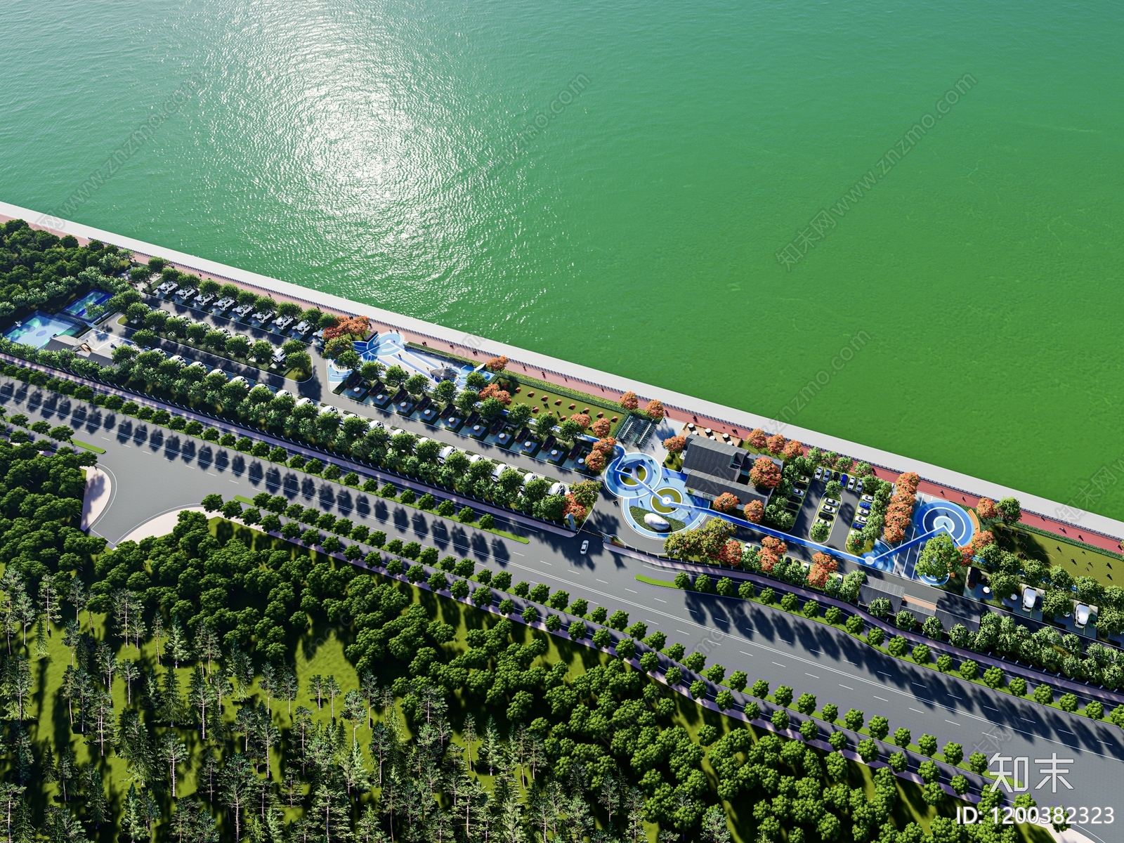 现代营地景观下载【ID:1200382323】
