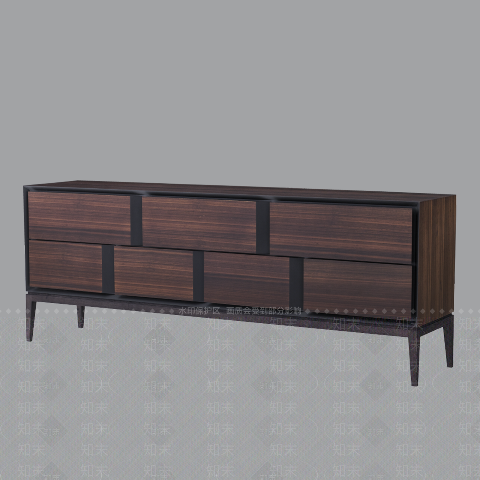现代意式餐边柜3D模型下载【ID:1200385785】