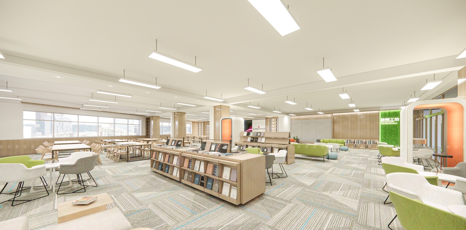 现代其他学校空间SU模型下载【ID:1200386497】