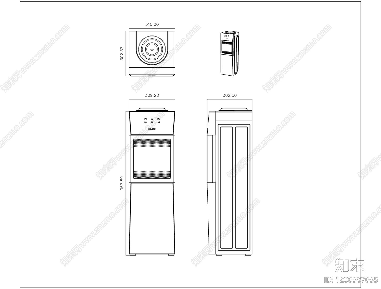 电器三视图施工图下载【ID:1200387035】