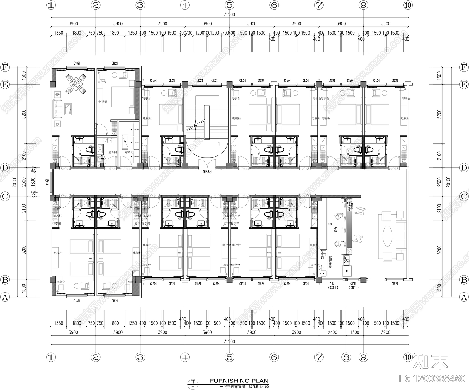 民宿施工图下载【ID:1200388460】