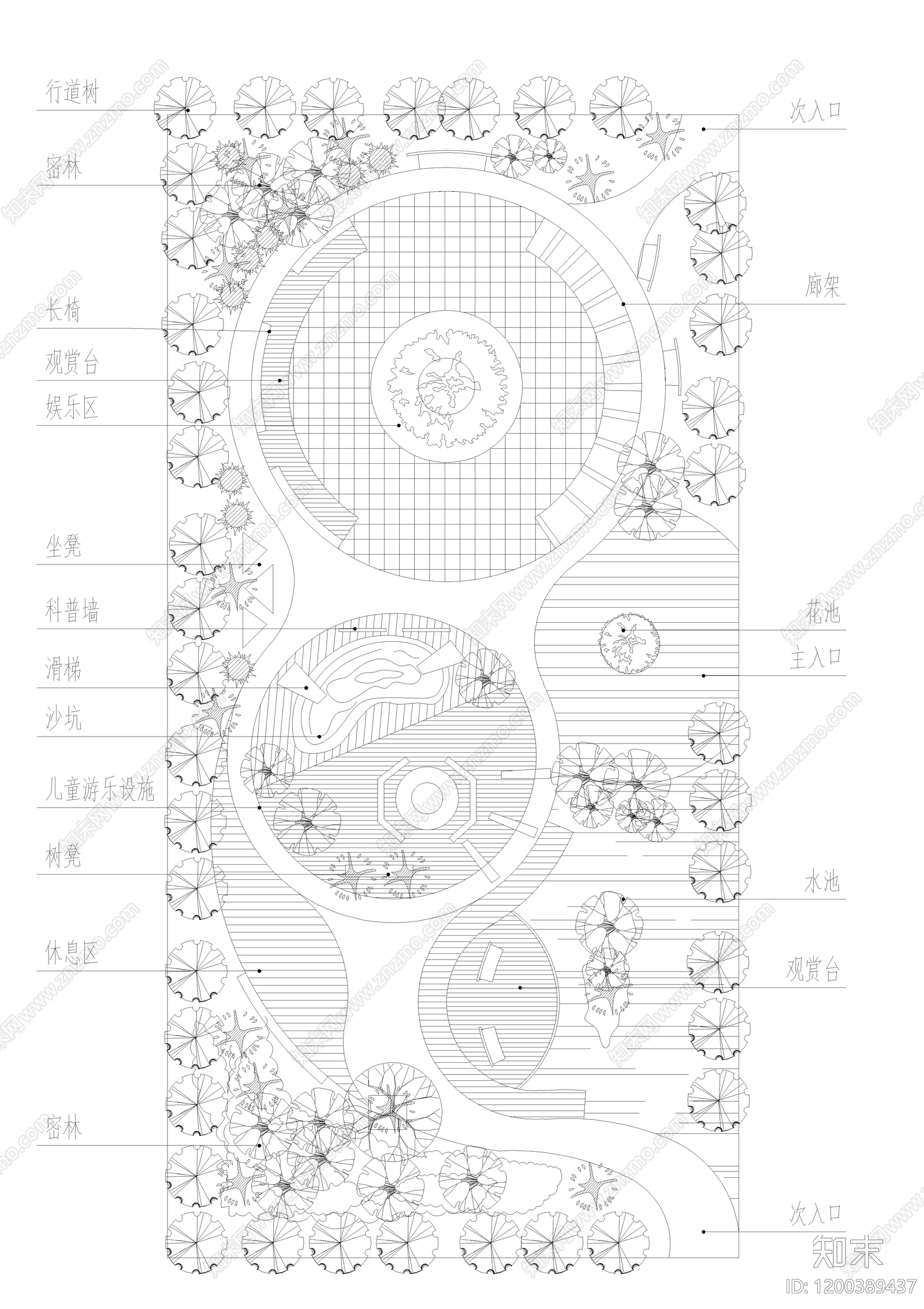 口袋公园施工图下载【ID:1200389437】