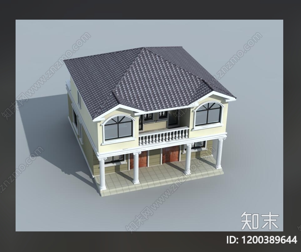 欧式简欧别墅建筑cad施工图下载【ID:1200389644】