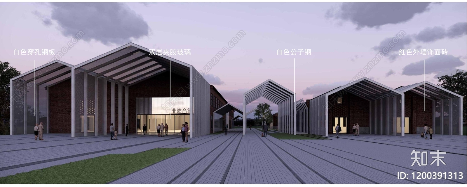 现代游客中心建筑下载【ID:1200391313】
