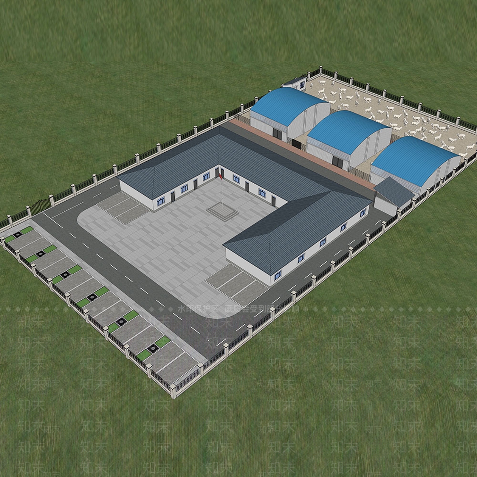 现代其他农业建筑SU模型下载【ID:1200391276】