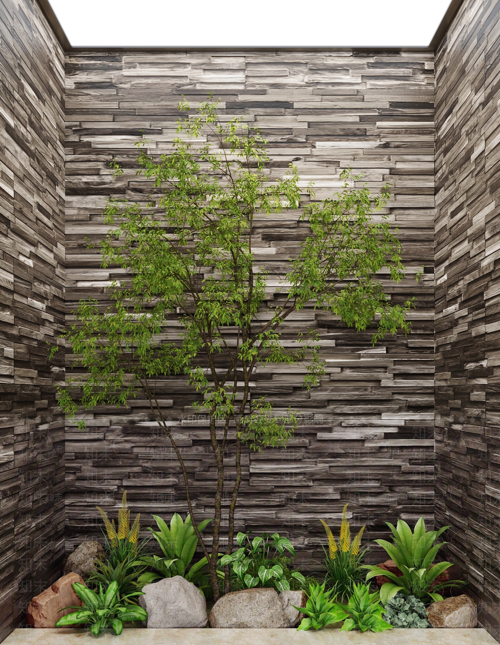 植物堆3D模型下载【ID:1200391609】