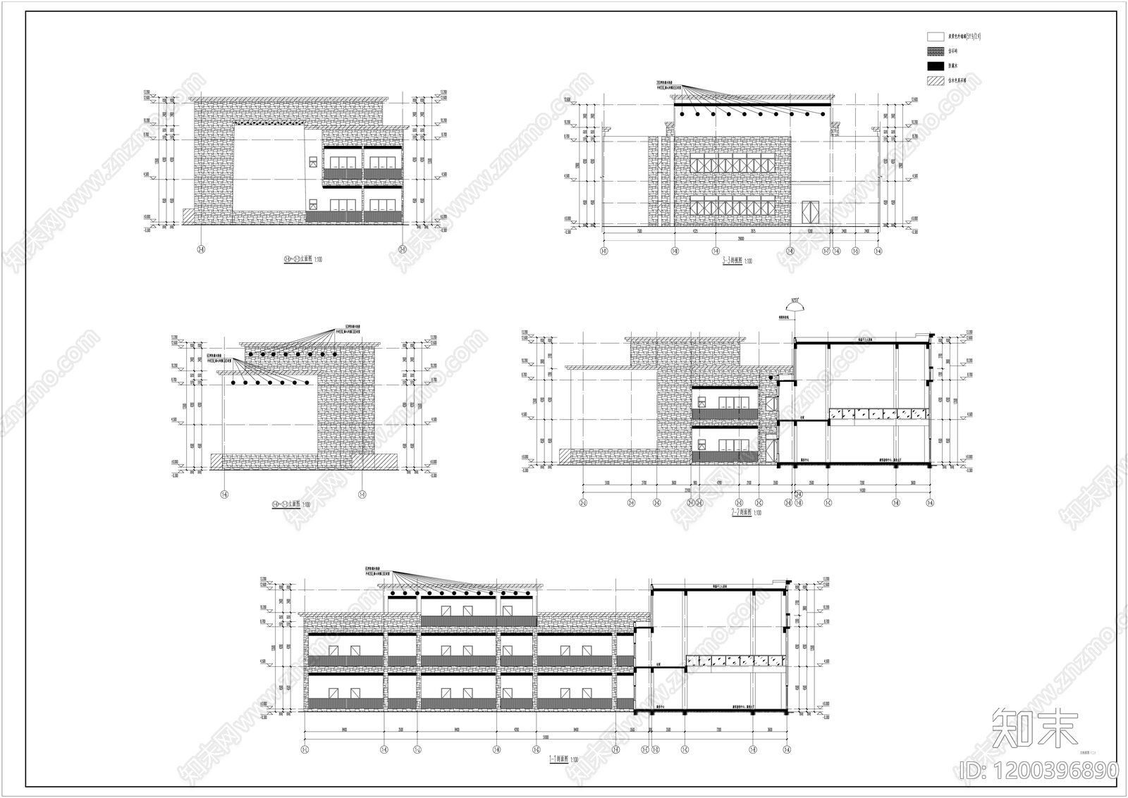 现代其他公共建筑cad施工图下载【ID:1200396890】